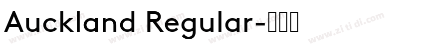 Auckland Regular字体转换